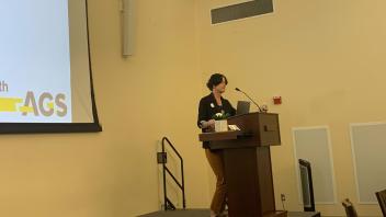 Nicole Rabaud presents the Outstanding GPC Award.