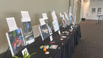 Dr. Evelyn Vazquez's exhibit as part of the afternoon keynote. 