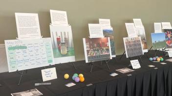 Dr. Evelyn Vazquez's exhibit as part of the afternoon keynote. 
