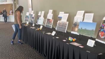 Dr. Evelyn Vazquez's exhibit as part of the afternoon keynote. 