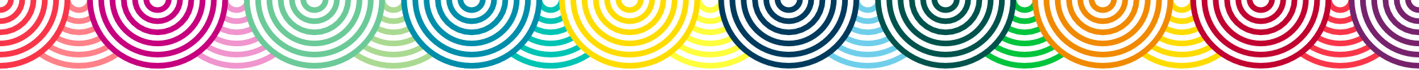Cheerful circular decorative graphics.